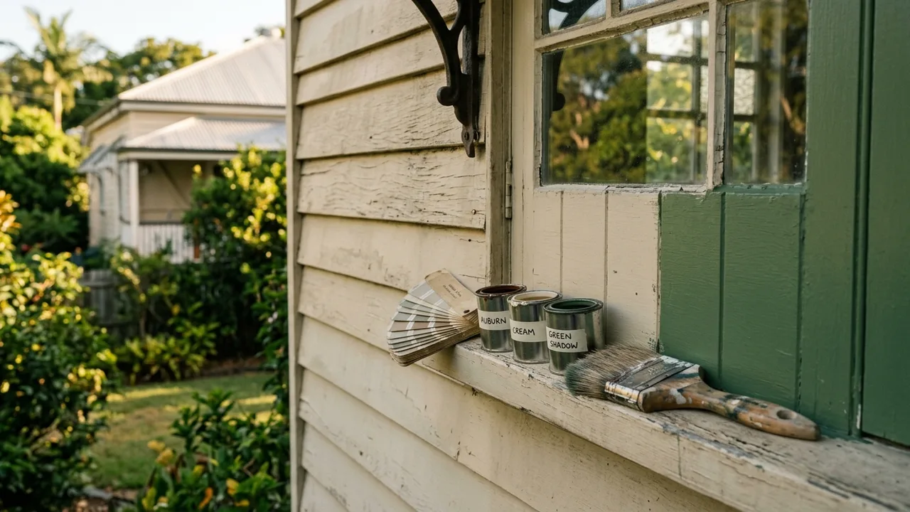 Brisbane painter detail relevant to "Does Your Ashgrove or Paddington Home Have Heritage Restrictions on Paint Colours?"
