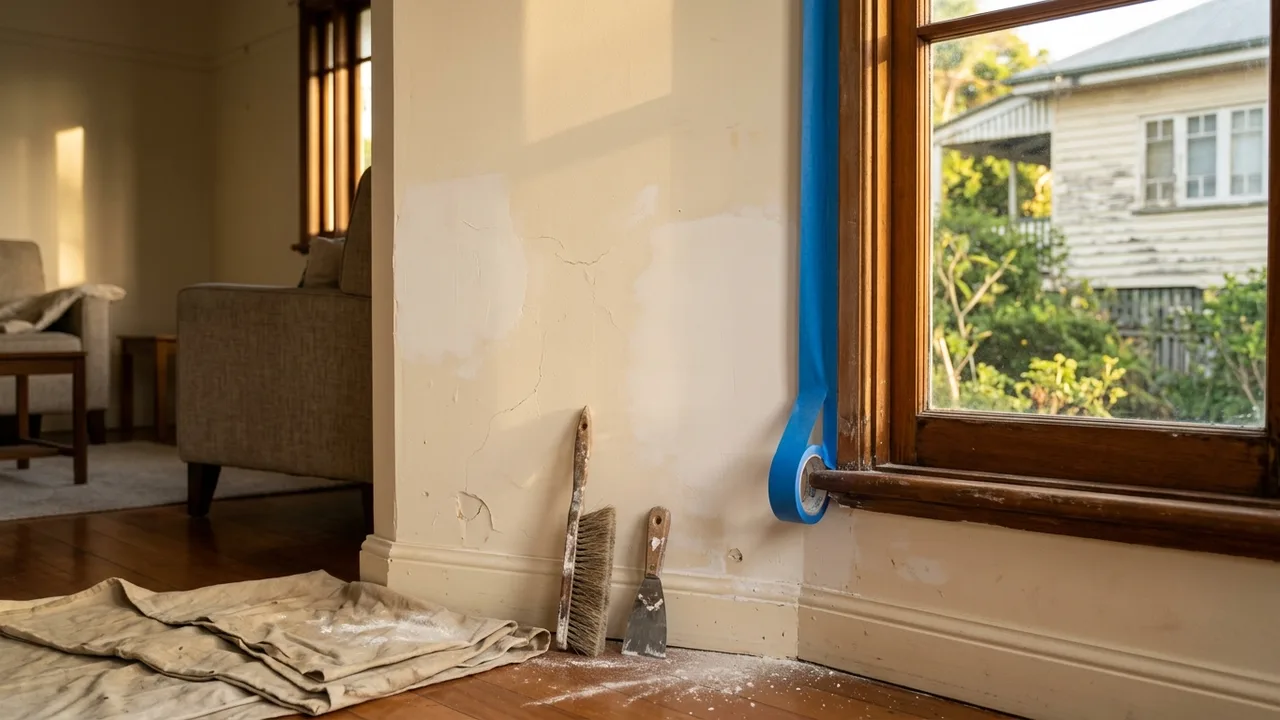 Brisbane painter detail relevant to "How to Prepare for Your Painter Call"