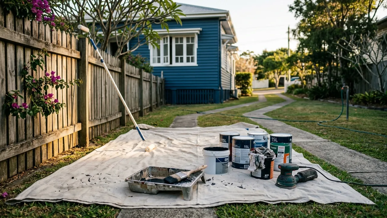 Brisbane painter context shot for "When Is the Best Time of Year to Paint a Brisbane Home?"