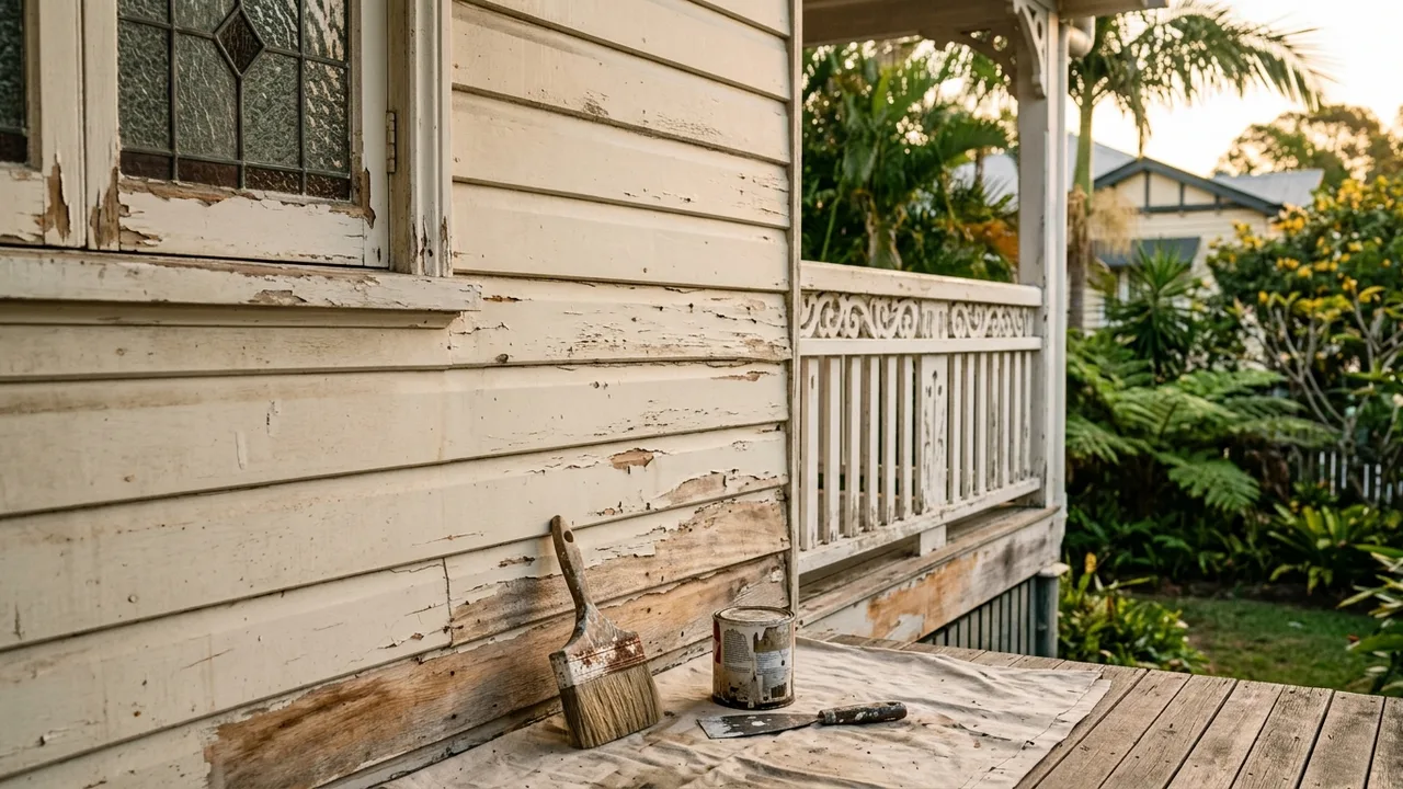 Brisbane painter detail relevant to "How Often Does a Queenslander Actually Need Repainting?"