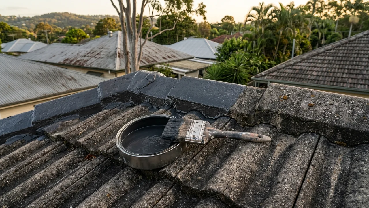 Brisbane painter detail relevant to "Is Roof Painting Worth the Money on a Brisbane Home?"